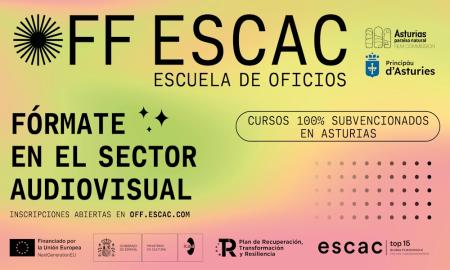 Imagen La Consejería de Cultura y la ESCAC lanzan dos cursos gratuitos para impulsar el sector audiovisual asturiano