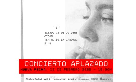 Imagen Aplazamiento del concierto de Valeria Castro en el Teatro de la Laboral